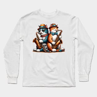 Jazz Cat Long Sleeve T-Shirt